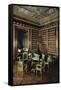Vue intérieure : bibliothèque de l'Empereur-null-Framed Stretched Canvas