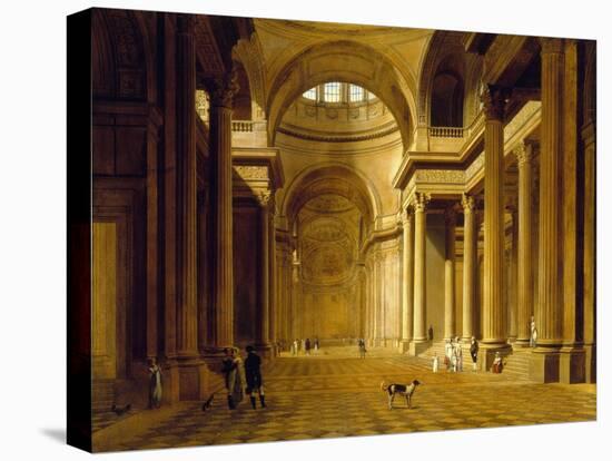 Vue intérieure du Panthéon-Etienne Bouhot-Stretched Canvas