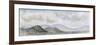 Vue panoramique d'une plaine avec des montagnes dans le lointain ; entre Brive et Souillac-Eugene Delacroix-Framed Giclee Print