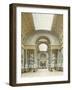 Vue perspective de la galerie sur l'Arc de Triomphe et son extrémité sud-null-Framed Giclee Print