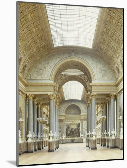 Vue perspective de la galerie sur l'Arc de Triomphe et son extrémité sud-null-Mounted Giclee Print