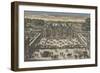 Vue perspective du château de Vaux le Vicomte du costé de l'entrée-null-Framed Giclee Print