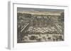 Vue perspective du château de Vaux le Vicomte du costé de l'entrée-null-Framed Giclee Print