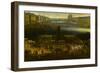 Vue perspective No.2 de la Seine de Paris sur le palais du Louvre, depuis le Pont Neuf vers 1666-null-Framed Giclee Print