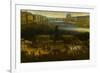 Vue perspective No.2 de la Seine de Paris sur le palais du Louvre, depuis le Pont Neuf vers 1666-null-Framed Giclee Print