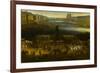 Vue perspective No.2 de la Seine de Paris sur le palais du Louvre, depuis le Pont Neuf vers 1666-null-Framed Giclee Print