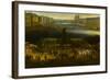 Vue perspective No.2 de la Seine de Paris sur le palais du Louvre, depuis le Pont Neuf vers 1666-null-Framed Giclee Print