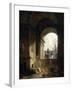 Vue pittoresque du Capitole-Hubert Robert-Framed Giclee Print