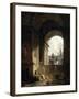 Vue pittoresque du Capitole-Hubert Robert-Framed Giclee Print
