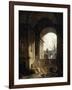 Vue pittoresque du Capitole-Hubert Robert-Framed Giclee Print