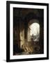 Vue pittoresque du Capitole-Hubert Robert-Framed Giclee Print