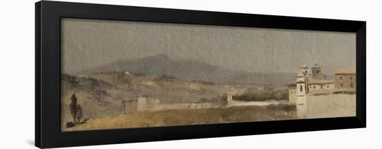 Vue prise à Rome-Pierre Henri de Valenciennes-Framed Giclee Print