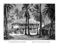 Tropical Building, Port-Au-Prince, Haiti, 19th Century-Vuillier-Framed Stretched Canvas