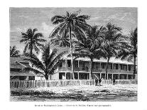 Tropical Building, Port-Au-Prince, Haiti, 19th Century-Vuillier-Mounted Giclee Print