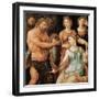 Vulcain Accorde a Thetis Le Bouclier D'achille - Vulcan Hands Thetis the Shield for Achilles - Maar-Maerten van Heemskerck-Framed Giclee Print