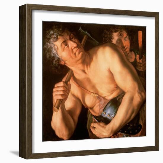 Vulcan, 1615-Hendrik Goltzius-Framed Giclee Print