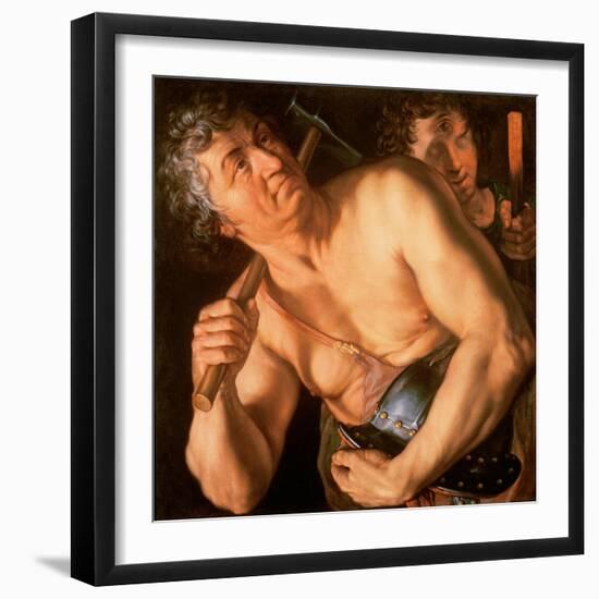 Vulcan, 1615-Hendrik Goltzius-Framed Giclee Print