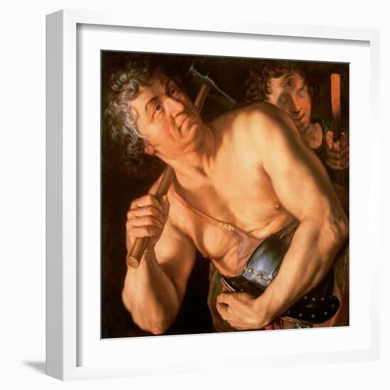 Vulcan, 1615-Hendrik Goltzius-Framed Giclee Print