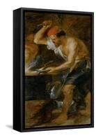 Vulcan Forging the Lightning of Jupiter, Painted for the Torre De La Parada-Peter Paul Rubens-Framed Stretched Canvas