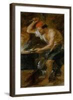 Vulcan Forging the Lightning of Jupiter, Painted for the Torre De La Parada-Peter Paul Rubens-Framed Giclee Print