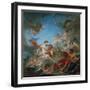 Vulcan Presenting Venus with Arms for Aeneas-Francois Boucher-Framed Giclee Print