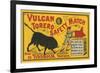 Vulcan Safety Matchbox, Torero and Bull-null-Framed Premium Giclee Print