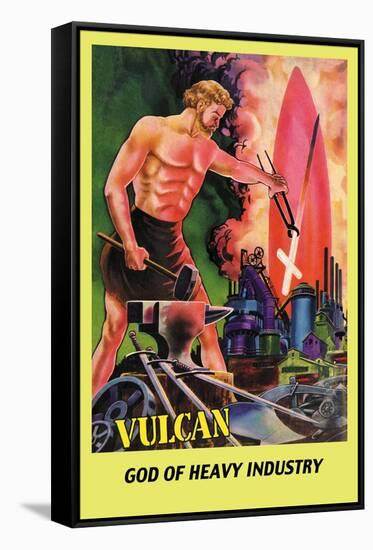 Vulcan-Frank R. Paul-Framed Stretched Canvas