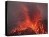 Vulcanian Eruption with Glowing Lava Bombs on Sakurajima Volcano, Japan-Stocktrek Images-Stretched Canvas