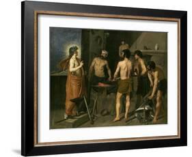 Vulcans Forge, 1630-Diego Velazquez-Framed Giclee Print