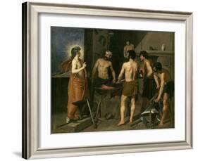 Vulcans Forge, 1630-Diego Velazquez-Framed Giclee Print