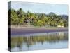 Vultures on the Beach at Playa Sihuapilapa, Pacific Coast, El Salvador, Central America-Christian Kober-Stretched Canvas