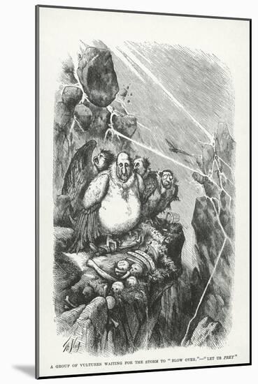 Vultures Waiting For the Storm to Blow Over- Let Us Prey, Harpers Weekly, 1871-Thomas Nast-Mounted Giclee Print