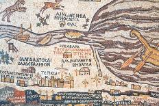 Replica Of Antique Madaba Map Of Holy Land-vvoevale-Art Print