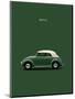 VW Beetle Green 53-Mark Rogan-Mounted Art Print