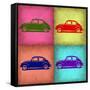 VW Beetle Pop Art 1-NaxArt-Framed Stretched Canvas