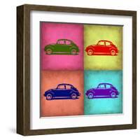 VW Beetle Pop Art 1-NaxArt-Framed Art Print