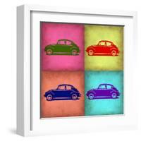 VW Beetle Pop Art 1-NaxArt-Framed Art Print