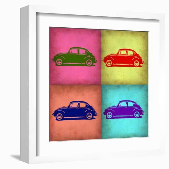 VW Beetle Pop Art 1-NaxArt-Framed Art Print