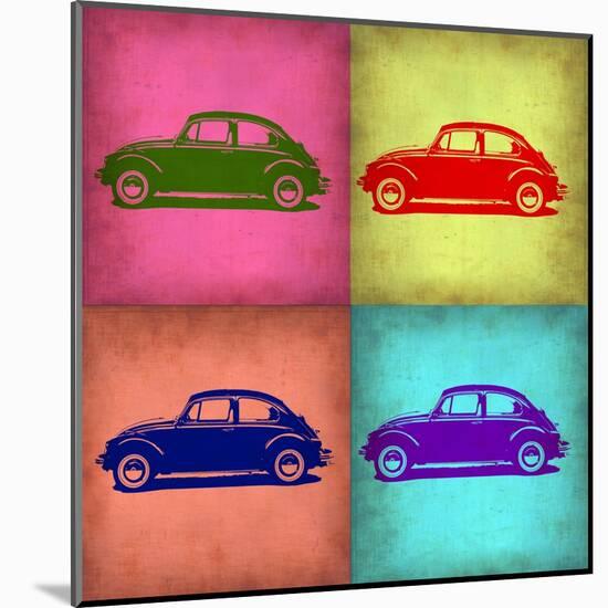 VW Beetle Pop Art 1-NaxArt-Mounted Art Print