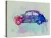 VW Beetle Watercolor 1-NaxArt-Stretched Canvas