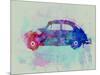 VW Beetle Watercolor 1-NaxArt-Mounted Art Print