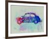 VW Beetle Watercolor 1-NaxArt-Framed Art Print