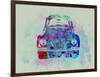 VW Beetle Watercolor 2-NaxArt-Framed Art Print