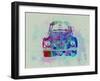 VW Beetle Watercolor 2-NaxArt-Framed Art Print