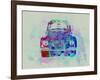 VW Beetle Watercolor 2-NaxArt-Framed Art Print