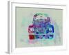 VW Beetle Watercolor 2-NaxArt-Framed Art Print