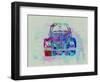 VW Beetle Watercolor 2-NaxArt-Framed Art Print