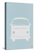 VW Bus Blue Poster-NaxArt-Stretched Canvas