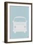 VW Bus Blue Poster-NaxArt-Framed Art Print