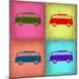 VW Bus Pop Art 1-NaxArt-Mounted Premium Giclee Print